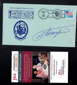JOE FRAZIER HOF Boxing Signed Autographed 1990 Induction Cover JSA COA CARD #1 - Picture 1 of 2
