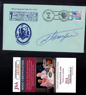 JOE FRAZIER HOF Boxing Signed Autographed 1990 Induction Cover JSA COA CARD #1 - Image 1 of 2