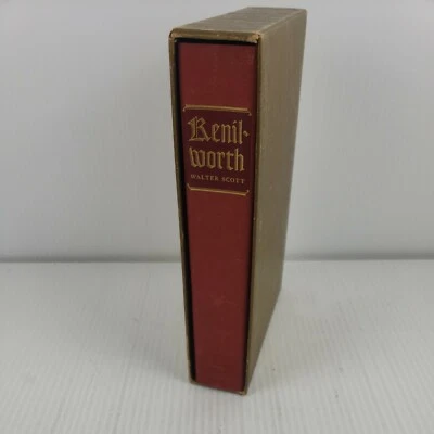 Heritage Press Sir Walter Scott Kenilworth Slipcase Hardcover 1966 Foto 1 de 4