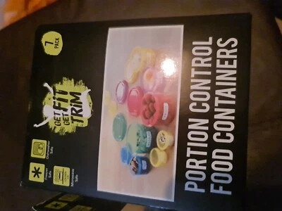 Portion Control Food Containers Tubs 7 Pack Freezer Dishwasher Microwave Safe - Image 1 of 2