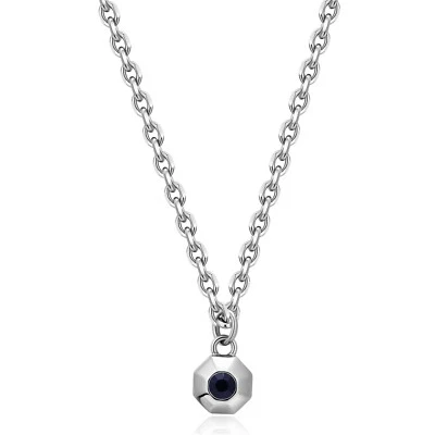 S'AGAPO SNAP COLLANA IN ACCIAIO DA UOMO CON PENDENTE OTTAGONALE SNP01 (2732) - Immagine 1 di 3