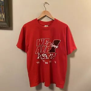 VTG Nebraska Cornhuskers Championship Shirt We Are #1 AgainLARGE Huskers Red 90s - Picture 1 of 7