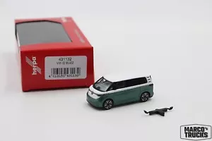 Herpa VW ID.Buzz bicolore, bianco caramella foglia di baia verde metallizzato n. 431132 1:8 - Foto 1 di 1