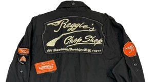 Jordan Craig XL Tactical "Reggie's Chop Shop" distressed badges Embroidery Black - Picture 1 of 17