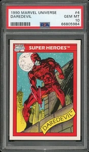1990 Marvel Universe #4 Daredevil PSA 10 Gem Mint - Picture 1 of 2