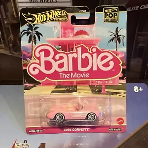 2025 HOT WHEELS BARBIE THE MOVIE 1956 CORVETTE PINK PREMIUM POP CULTURE - Picture 1 of 3