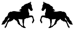Tennessee Walking Horse mirrored Decal, Bumper Sticker, Trailer, Window, Outdoor - Picture 1 of 5