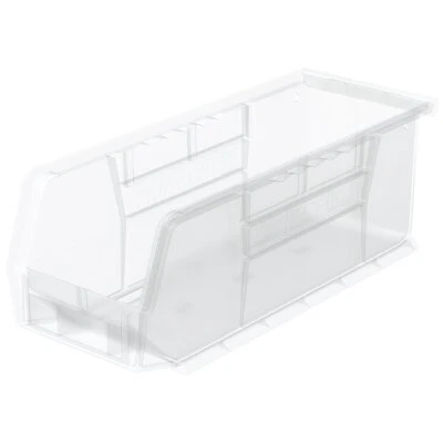11 Inch Stackable Clear Storage Bins Multi Purpose Organizing Bins 20 Pound C... - Image 1 of 4
