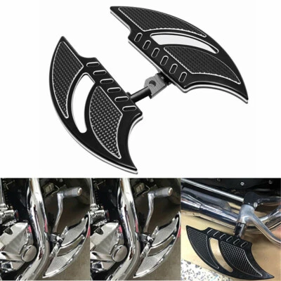 Tableros de piso negros para pasajeros traseros para Harley XL883L de 2 piezas Foto 1 de 4