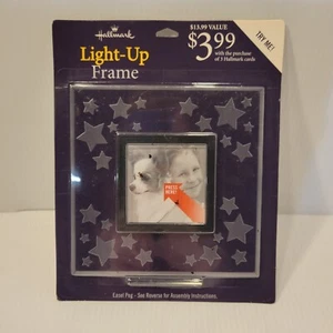 Hallmark Light-Up Stars Photo Frame for 3"x3" Pictures Batteries Not Included - Picture 1 of 3