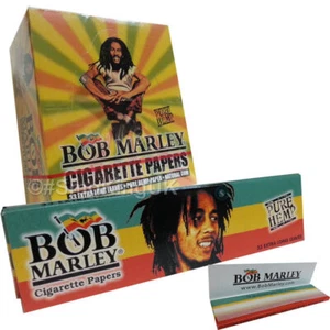 20 Bob Marley Rizla King Size Slim Zigaretten Blättchen extra lang reiner Hanf - Bild 1 von 1