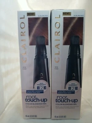 Gel mezclador de colores Clairol raíz retoque rojo rojizo lote de 2 Foto 1 de 4