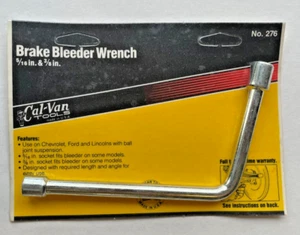 Cal-Van brake bleeder wrench 276 Chevy, Ford, Lincoln 5/16 & 3/8 in. (AM18) - Picture 1 of 2