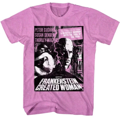 Póster mujer creado por Frankenstein camiseta para hombre martillo película de terror alma del diablo Foto 1 de 2