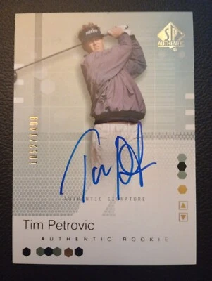 2002 SP Authentic Tim Petrovic AUTOGRAPH /1499 - Image 1 of 2