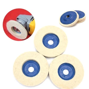 100mm wool polishing wheel buffing pads angle grinder wheel felt polishingy3A CR - Picture 1 of 6