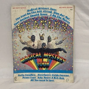 Beatles Magical Mystery Tour 1968 BIG NOTE Guitar Music Book - Imagen 1 de 14