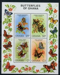Ghana Block 95 postfrisch Schmetterlinge #GL664 - Bild 1 von 1