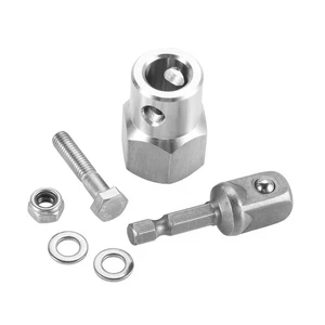 Trailer Jack Crank Handle Cordless Drill Adapter with Drive Socket Adapter Kit - Bild 1 von 6