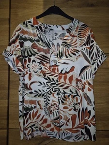 NKD Damen Bluse Viskose Gr S, Blatt Design, Neuwertig - Bild 1 von 6
