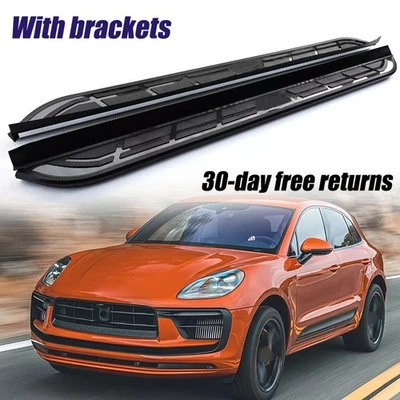 2 PIEZAS estriberas barras Nerf peldaños laterales aptos para Porsche Macan 2014-2024 Foto 1 de 4