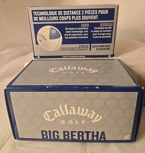 Vtg Callaway BIG BERTHA Blue Pack 12 GOLF BALLS Sporting Goods - Picture 1 of 6