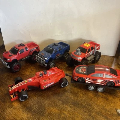 Toy Truck And Race Car Lot 6pc Lights And Sound *See Pics & Read* - Image 1 of 4