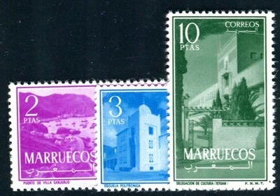 MOROCCO NORTH ZONE 1956 6-8 ** MNH FLAWLESS HIGHEST VALUE (F4994 - Image 1 of 2