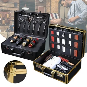 Barber Stylist Suitcase, Carrying Case For Clippers Trimmers Scissors Tool Box - Picture 1 of 38