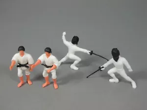 STECKIS: Judoka und Fechter EU 1991 - alle 4 Figuren - Bild 1 von 1