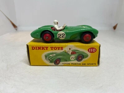 Dinky Toys 110 Aston Martin DB3 Sports Green Boxed  - Image 1 of 4