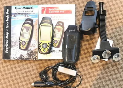 MAGELLAN Sportrak Map GPS Bundle Manual, Case,CD Maps. Car Mount, With 12v Power - Image 1 of 4