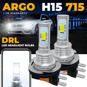 2x H15 Led DRL Headlight High Beam Bulbs 715 Bright White 6000k Upgrade Bulb 12v - Picture 1 of 13