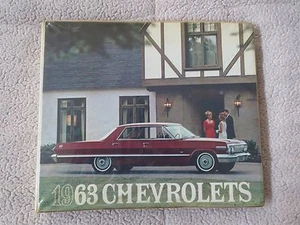 1963 CHEVROLET IMPALA CORVETTE CORVAIR ORIGINAL DEALER ALBUM SALESMANS BINDER - Picture 1 of 12