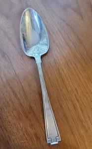 Large Arts & Crafts Era Gorham Etruscan Sterling Silver Serving Spoon 8 1/2" NM - Picture 1 of 6