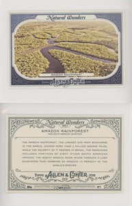 2018 Topps Allen & Ginter's Natural Wonders Boxloaders Amazon Rainforest #NWB-5