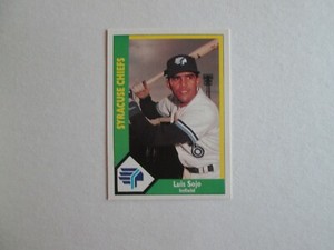 1990 CMC  Luis Sojo   #18   Syracuse Chiefs