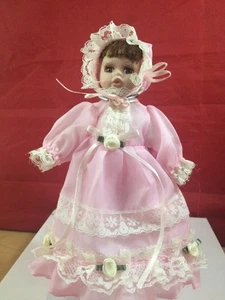 Porcelain and Cloth Stuffed Body Doll 6 3/4'' - Picture 1 of 3
