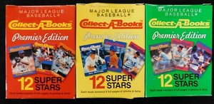 Major League Baseball (MLB) 1990 Collect A Books Set Of 3 Boxes "1, 2, 3 