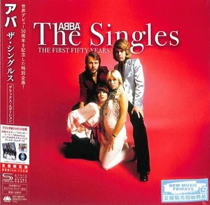 ABBA THE SINGLES THE FIRST FIFTY YEARS 7 INCH EP SIZE SLEEVE JAPAN SHM CD - Picture 1 of 3