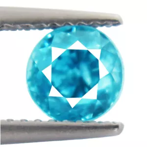Prepossessing 1.85ct Buena Calidad Color Azul Circón Natural Extraído en Camboya - Imagen 1 de 3