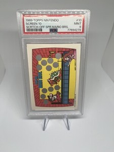 1989 Topps Nintendo Scratch-Off Game Super Mario Bros Screen 10 #10 PSA 9