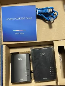 Cisco Linksys PLWK400 Powerline AV Kit di estensione di rete wireless - Foto 1 di 3