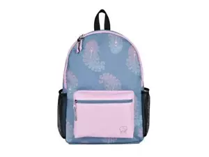 Mochila para Laptop Ella Marfil Lovey Estampado Paisley Pizarra Azul y Rosa 17" Nueva con Etiquetas - Imagen 1 de 6