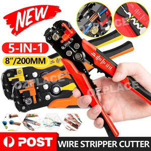 Automatic Wire Cutter Stripper Pliers Electrical Cable Crimper Terminal Tool AU - Picture 1 of 13