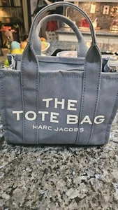Marc Jacobs The Tote Bag Small MEDIUM Blue denim With Shoulder Strap - Picture 1 of 13