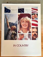 Vintage IN COUNTRY Movie Press Kit BRUCE WILLIS 4 Photos Warner Bros 1989