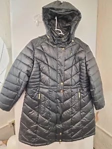 Weatherproof Woman's Plus 2X Black Puffer Coat w/ Detachable Hood NWT - Picture 1 of 4