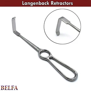 Instrumentos veterinarios quirúrgicos dentales Langenbeck retractor boca animal pequeño - Imagen 1 de 6