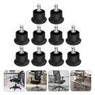 VORCOOL 10pcs Bell Glides Replacement Office Chair Wheels Stopper Anti-Slip